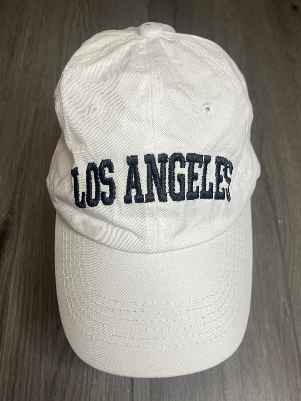 Fashion Nova Los Angeles Embroidered White Baseball Cap Casual Sporty